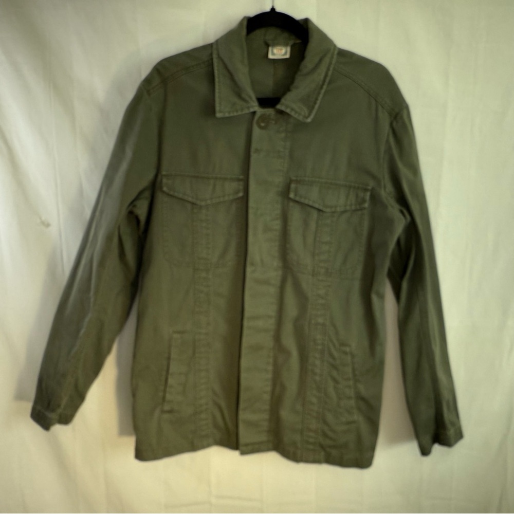 Authentic Stamp 10 Button Down Utility Jacket L/X… - image 1